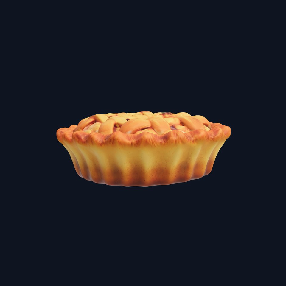 Realistic Apple Pie Sculpture model pack